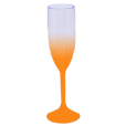 Taça de Champanhe Jateada Laranja 190 ml