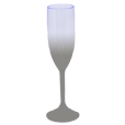 Taça de Champanhe Jateada Prata 190 ml