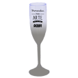 Taça de Champanhe Jateada Prata 190 ml