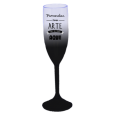 Taça de Champanhe Jateada Preta 190 ml