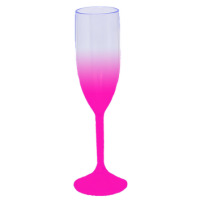 Taça de Champanhe Jateada Rosa 190 ml