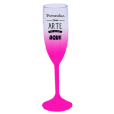 Taça de Champanhe Jateada Rosa 190 ml