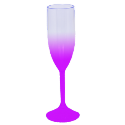 Taça de Champanhe Jateada Roxa 190 ml