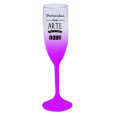 Taça de Champanhe Jateada Roxa 190 ml