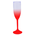 Taça de Champanhe Jateada Vermelha 190 ml