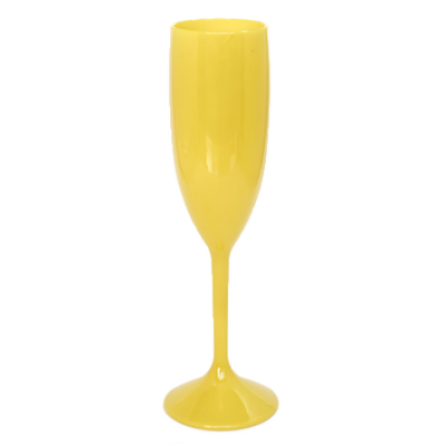 Taça de Champanhe Amarela 190 ml