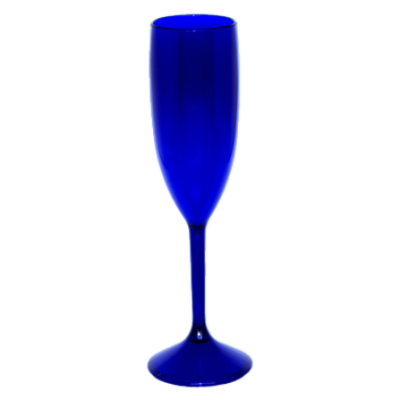 Taça de Champanhe Azul Royal