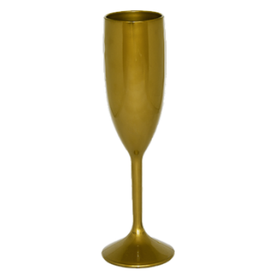 Taça de Champanhe Dourada 190 ml