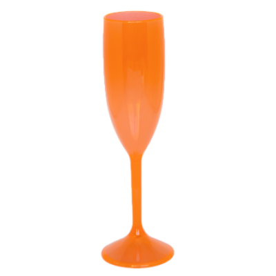 Taça de Champanhe Laranja 190 ml