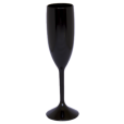 Taça de Champanhe Preta 190 ml