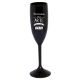 Taça de Champanhe Preta 190 ml