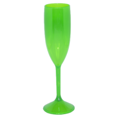 Taça de Champanhe Verde Neon