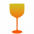 Taça Gin Bicolor Amarelo e Laranja