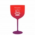 Taça Gin Bicolor Vermelho e Roxo