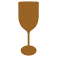 Taça de Vinho Fosco Ouro