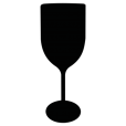 Taça de Vinho Fosco Preto
