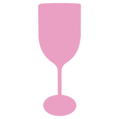 Taça de Vinho Fosco Rosa Bebê