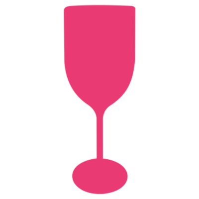 Taça de Vinho Fosco Rosa Fluor