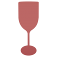 Taça de Vinho Fosco Rose