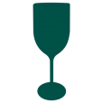 Taça de Vinho Fosco Verde Escuro