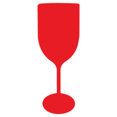 Taça de Vinho Fosco Vermelho