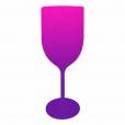 Taça de Vinho Bicolor Rosa e Roxo