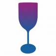 Taça de Vinho Bicolor Roxo e Azul