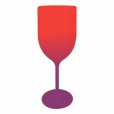 Taça de Vinho Bicolor Vermelho e Roxo
