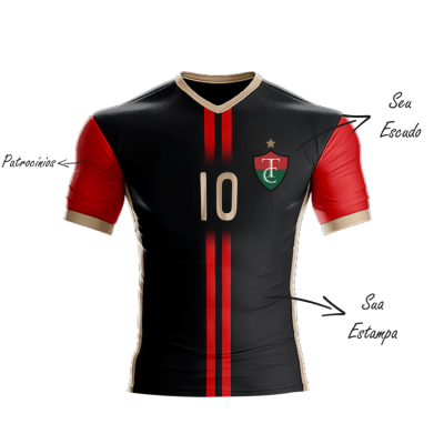 Camisa de Futebol- Personalizável